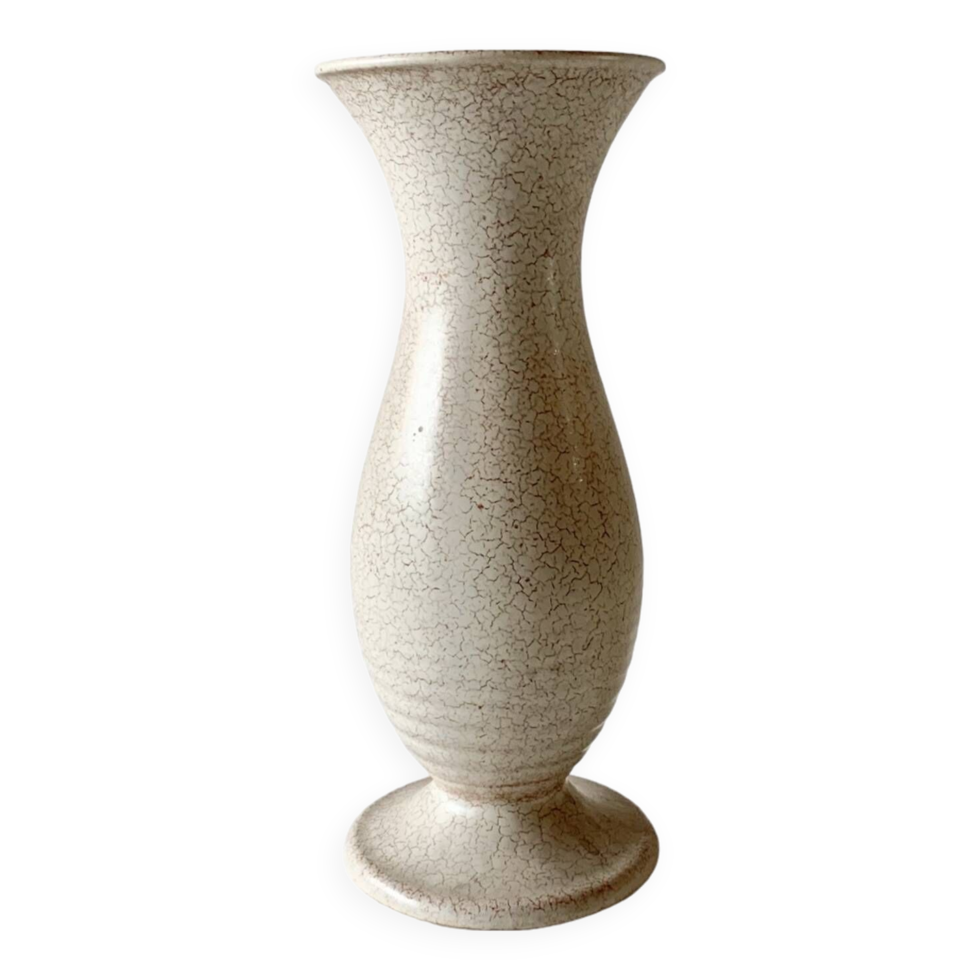Vintage off-white ceramic vase - Model 985 32 - West Germany