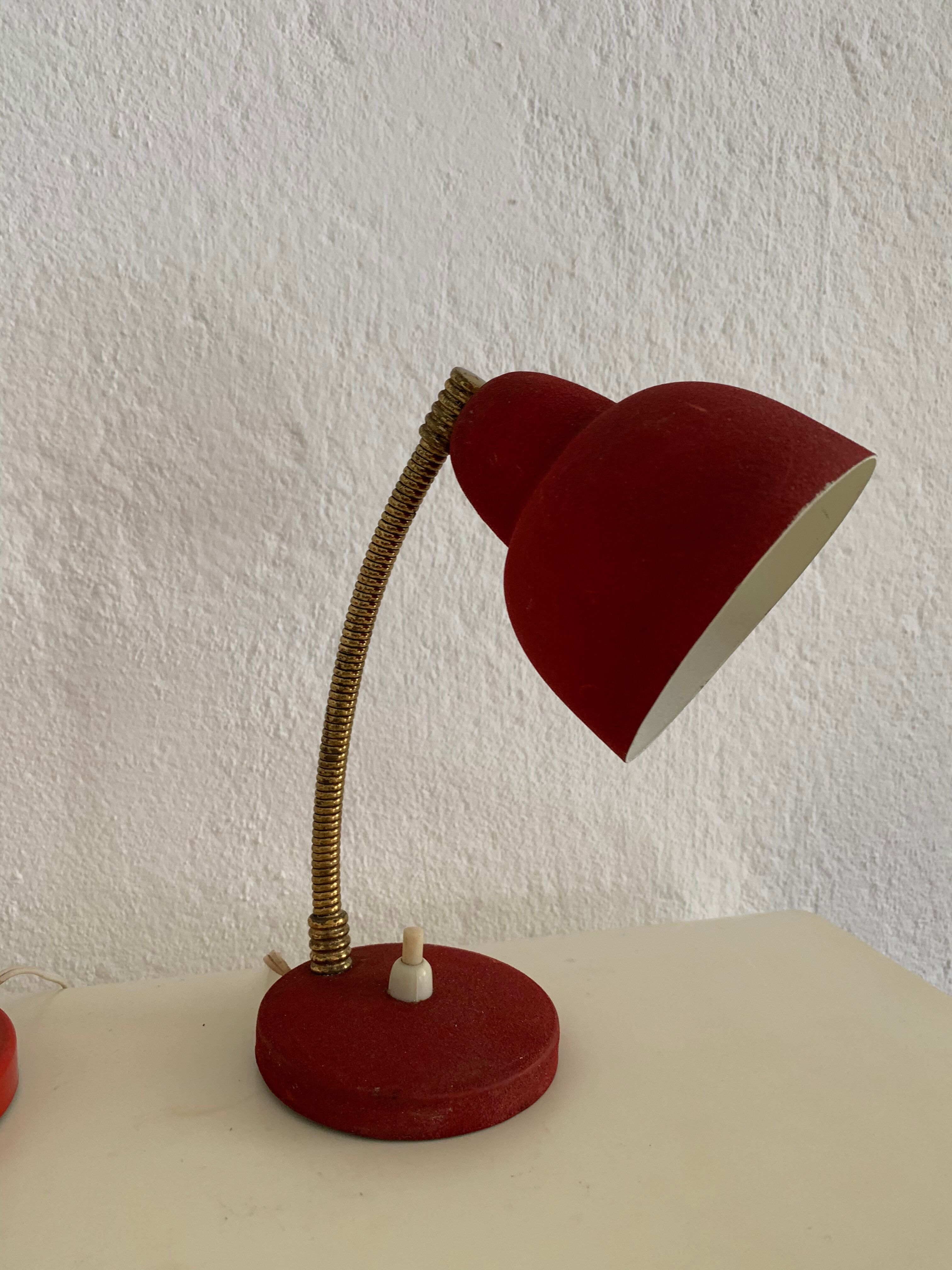 Duo vintage casserole lamps