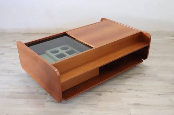 Table basse avec compartiment bar, Italie années 1970
