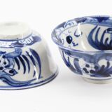 Set de 2 bols en céramique bleu