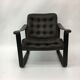 Mid-century safari lounge chair design by Oy Bj Dahlqvist ab, Finland, 1970s
