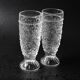 Set of 2 Pressed Glass Stylish Glasses Cibulak by Pavel Panek / 1977