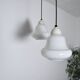 Opaline Glass Ceiling Lamps, Denmark, 1940-50s