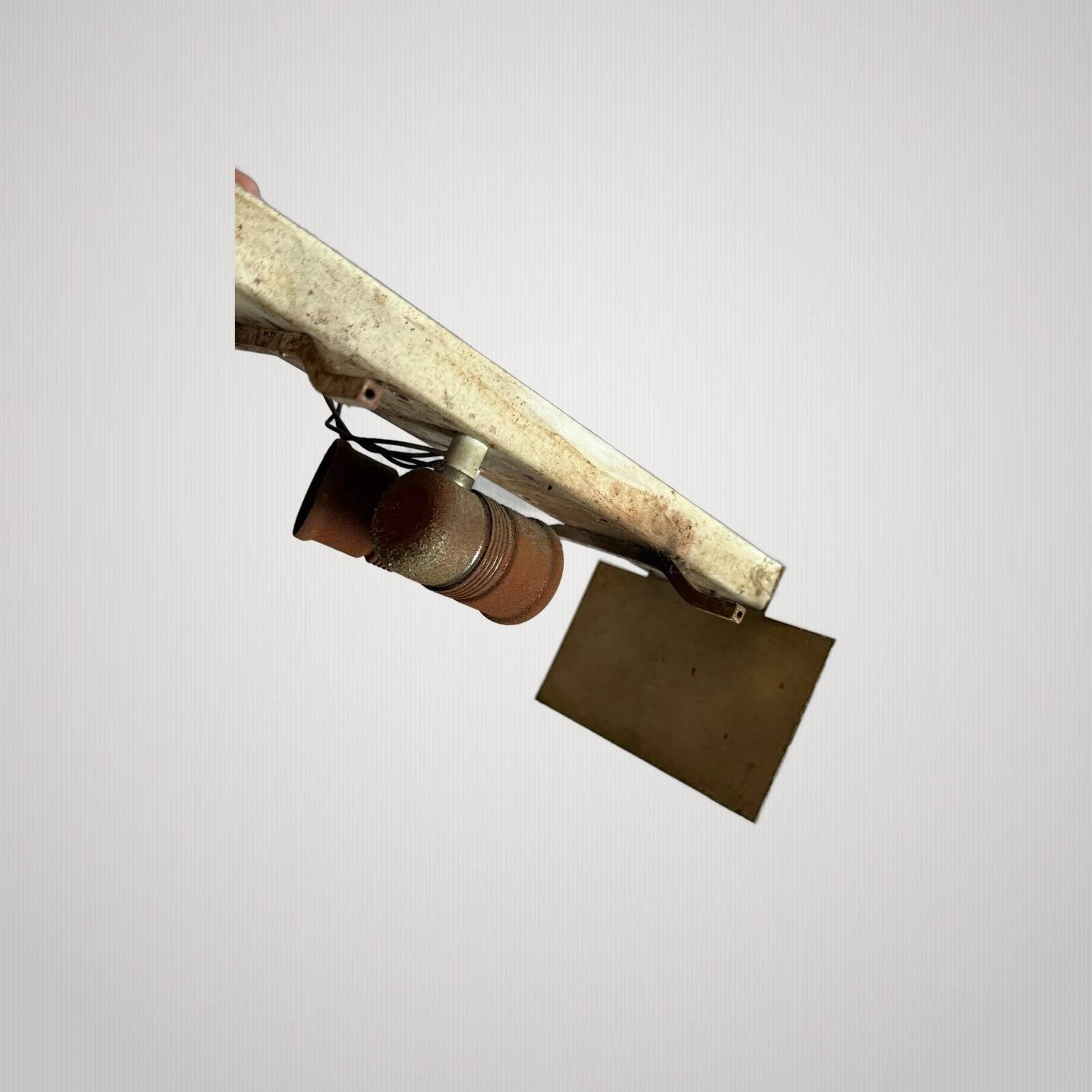 Large Rectangular Wall Light LUNEL ARLUS Vintage 50's 60's