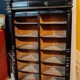 Curtained cabinet, late 19th century.