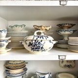 Soupière Lunéville en terre de fer bleue, service "Azaléa"