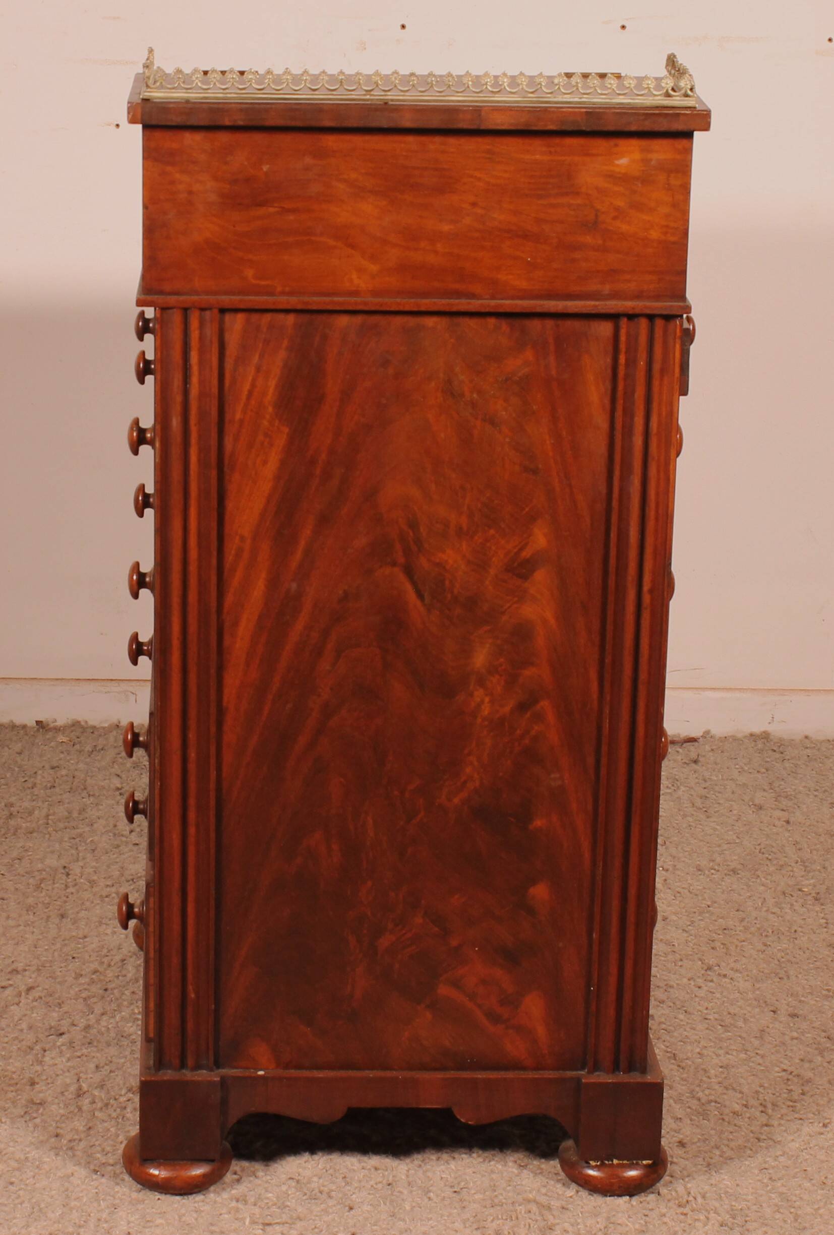 Regency period mahogany Davenport circa 1810 with mechanism