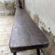 Dark patinated 1900 bench 220cm