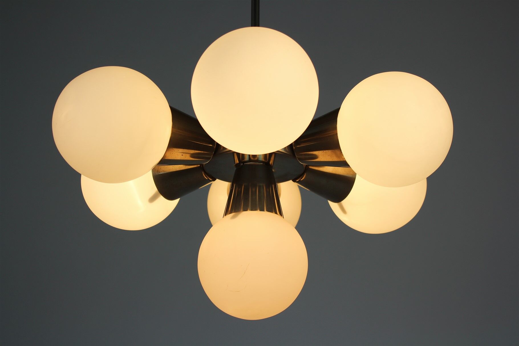 Sputnik Chandelier from Kamenický Šenov, 1970s
