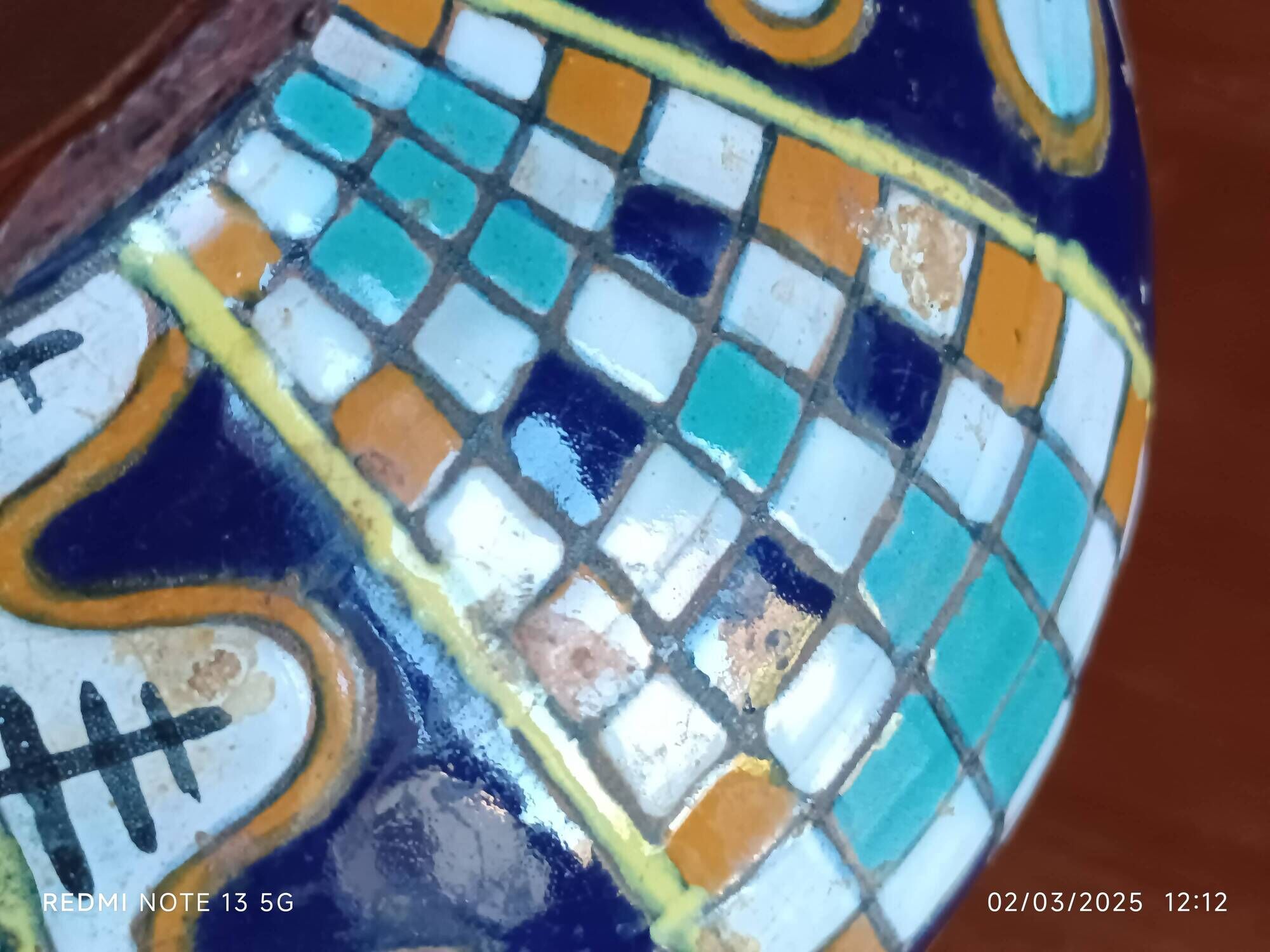 Antique vase 1920/1930 Nabeul Tunisia Tissier or El Kharraz workshop