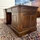 Classic English Desk Green Leather Inlay