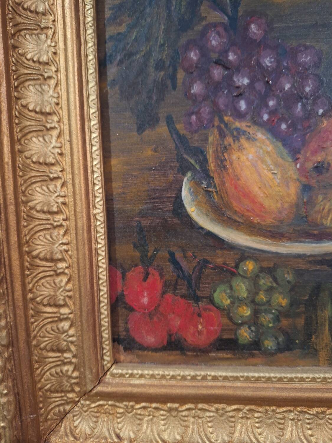 Oil painting on panel