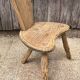 Chaise d’enfant rustique artisanale, tree trunk, esprit wabi-sabi