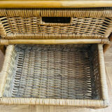 Rattan bedside table chiffonnier