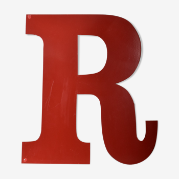 Industrial letter "R" red