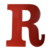 Industrial letter "R" red