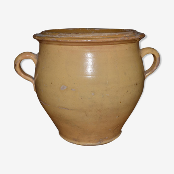 Pot in fat, earthenware of castellet, apt, end of the XlX th century