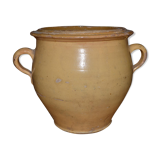 Pot in fat, earthenware of castellet, apt, end of the XlX th century