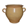 Pot in fat, earthenware of castellet, apt, end of the XlX th century