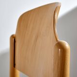 Chaise empilable en hêtre