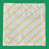 Yellow diagonal towel