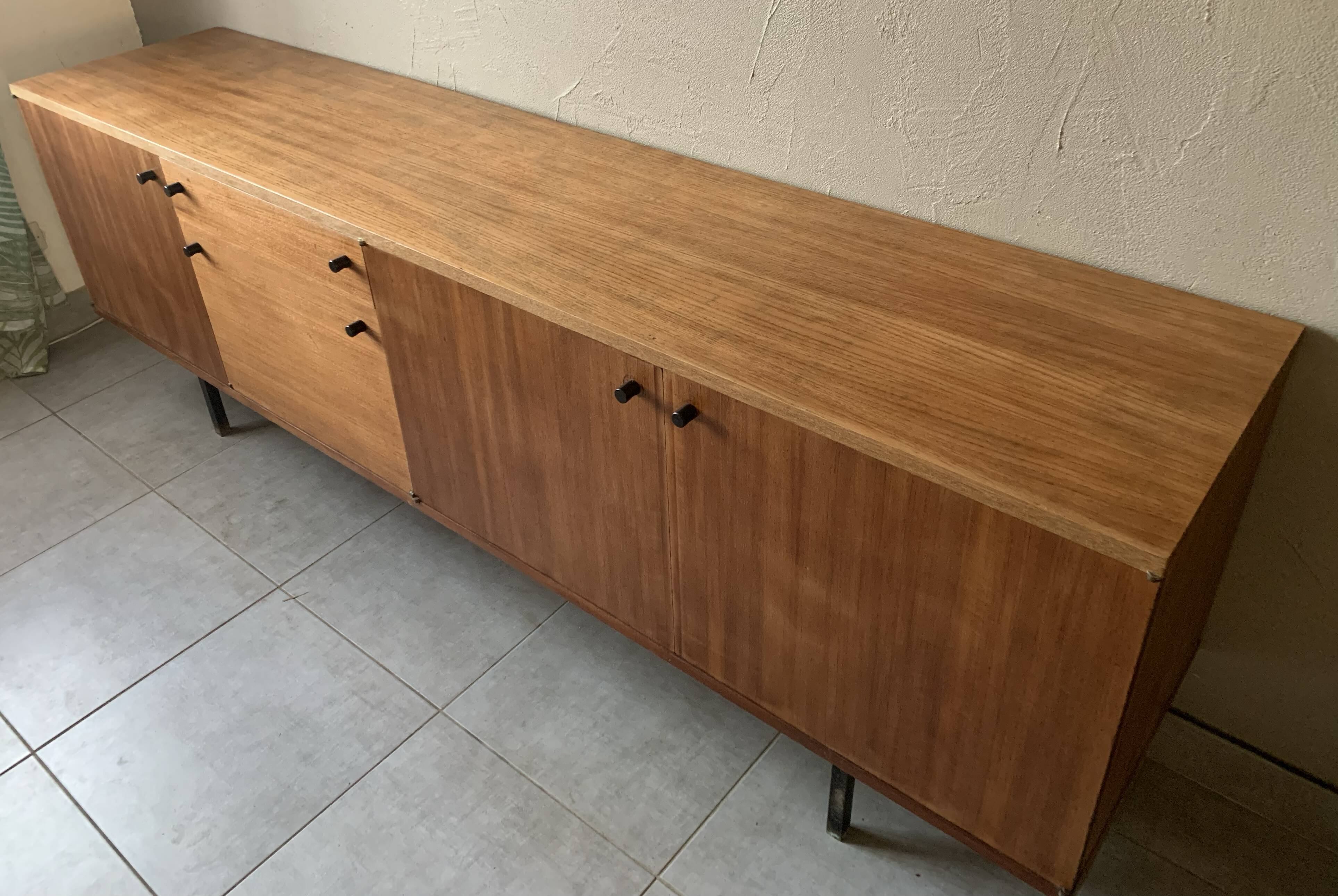 Vintage Scandinavian teak sideboard from the 60s
