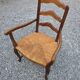 Fauteuil en chêne style Louis XV