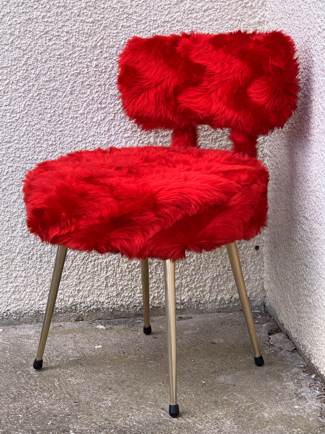 Chaise moumoute Pelfran 1960