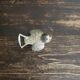 Bird bottle opener in vintage silver metal