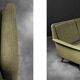 Vintage Danish Mid-Century Modern Green 3-Seater Sofa by Folke Ohlsson