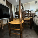 6 chairs by designer Georges Robert - 1950