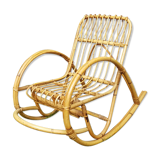 Rocking flesh child in perfect rattan condition