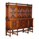 Antique double-bodied mahogany buffet, Italy, 20th century