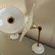 Paire d'appliques murales vintage en opaline