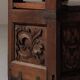 Carved solid wood bench-chest, 18th century