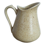 Speckled stoneware pitcher