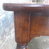 Wooden bistro table, legs turned 125 cm