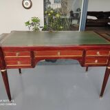 Old louis XVI style drawbar desk, double sided