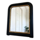 Miroir antique français Louis Philippe – noir et or, fin du 19e siècle