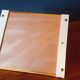 Vintage 50s tray in lacquered wood and gold metal