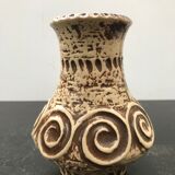 Former Jaspa ceramic vase beige brown vintage