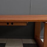 Large Teak coffee table with serving tray 1970s EMC Mobler Denmark