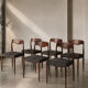 Set of 6 Scandinavian teak chairs – 1960s