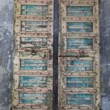 Indian door 2 leaves multicolor with closure
