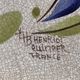 Antique and rare emile henry oven dish with hb henriot quimper decoration 1950
