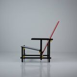 Red And Blue Arm Chair by Gerrit Rietveld for Cassina