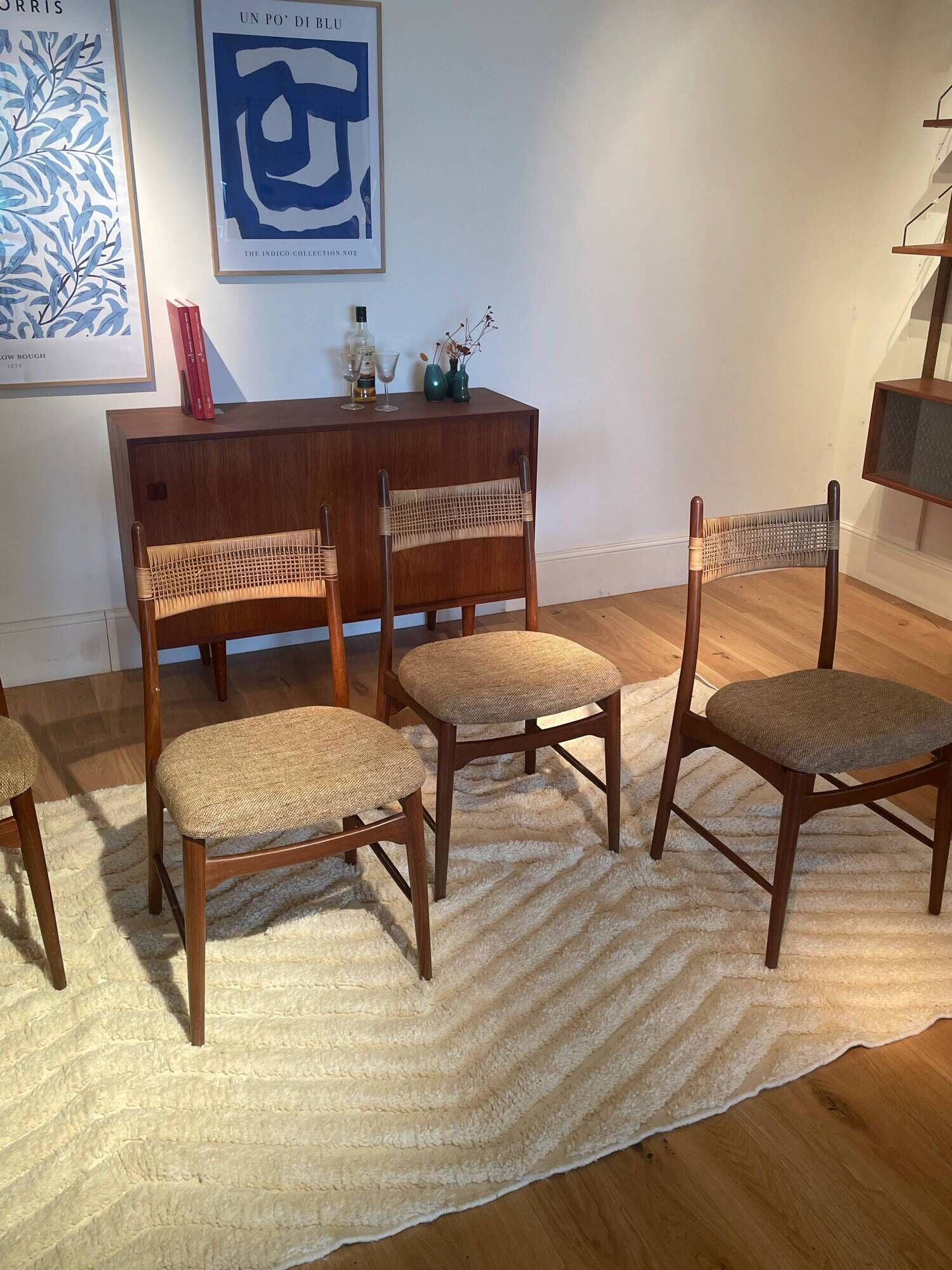 Vintage Scandinavian chair "Hanne" in teak (4 available)