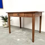 Solid cherry wood desk with spindle legs