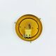 Mid-Century Amber Bubble Glass Ceiling Light by H.Tynell for Limburg, 1970s