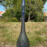 Carafe empoli purple mauve small bubbles hobnail